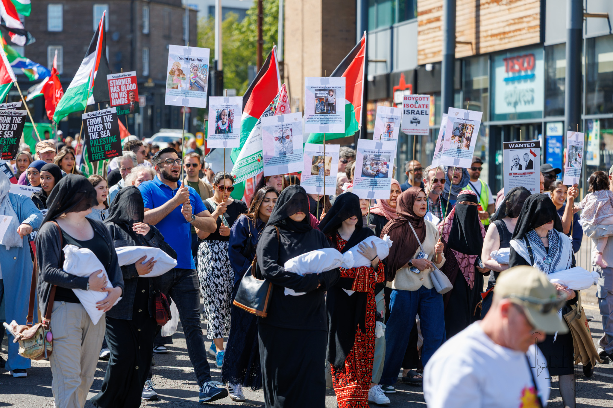 Protesters Marching