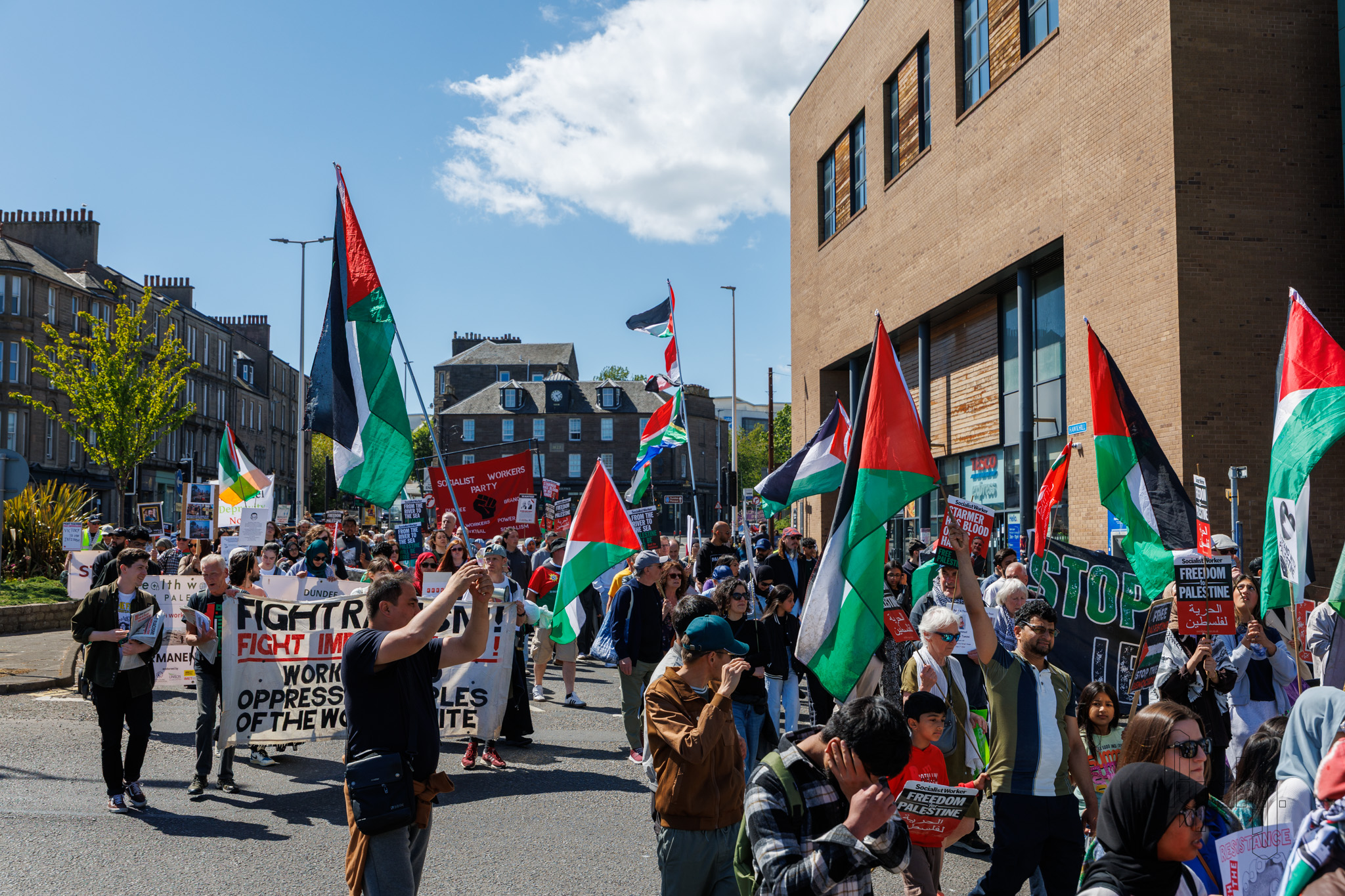 Protesters Marching