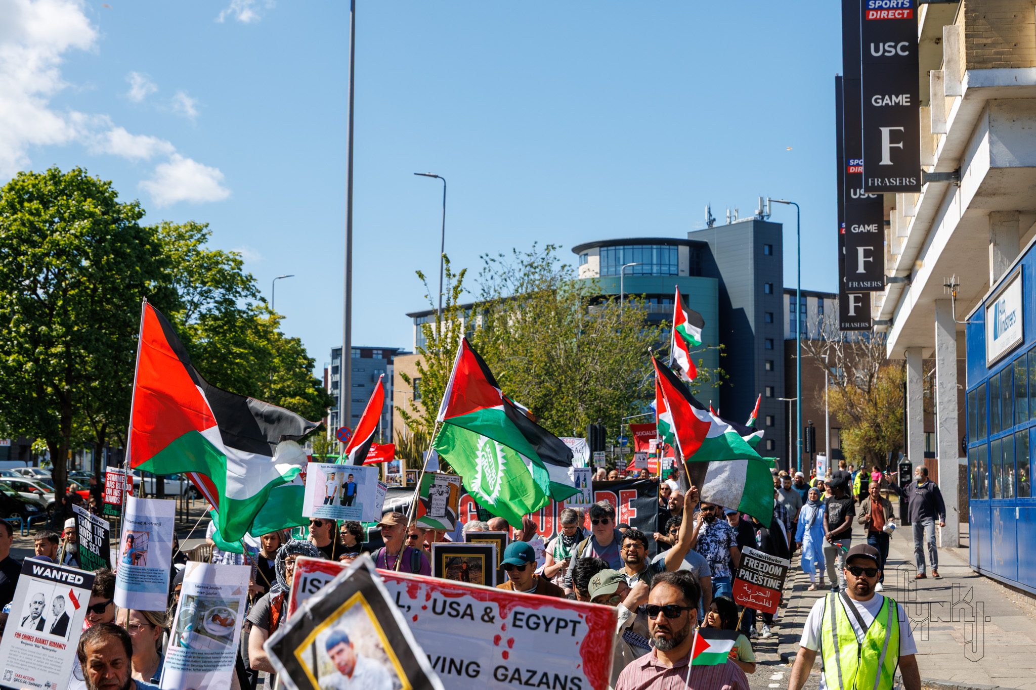 Protesters Marching