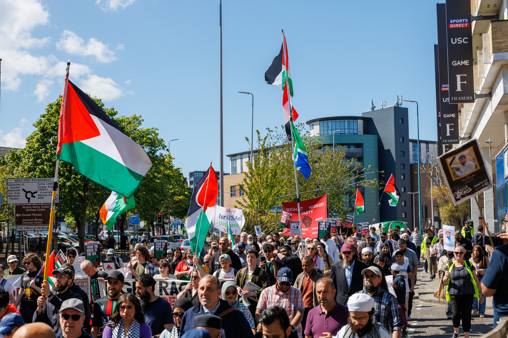 Protesters Marching