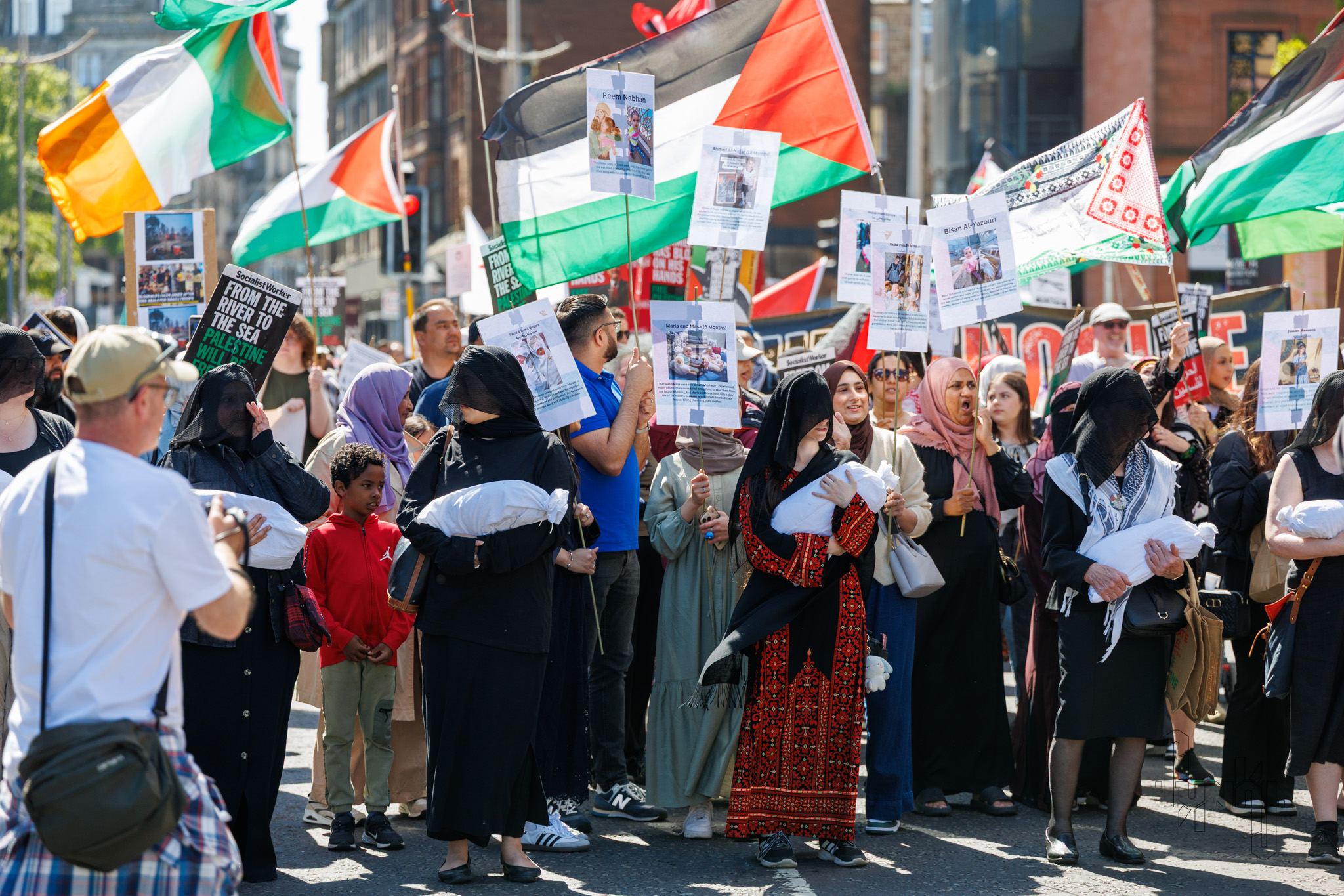 Protesters Marching