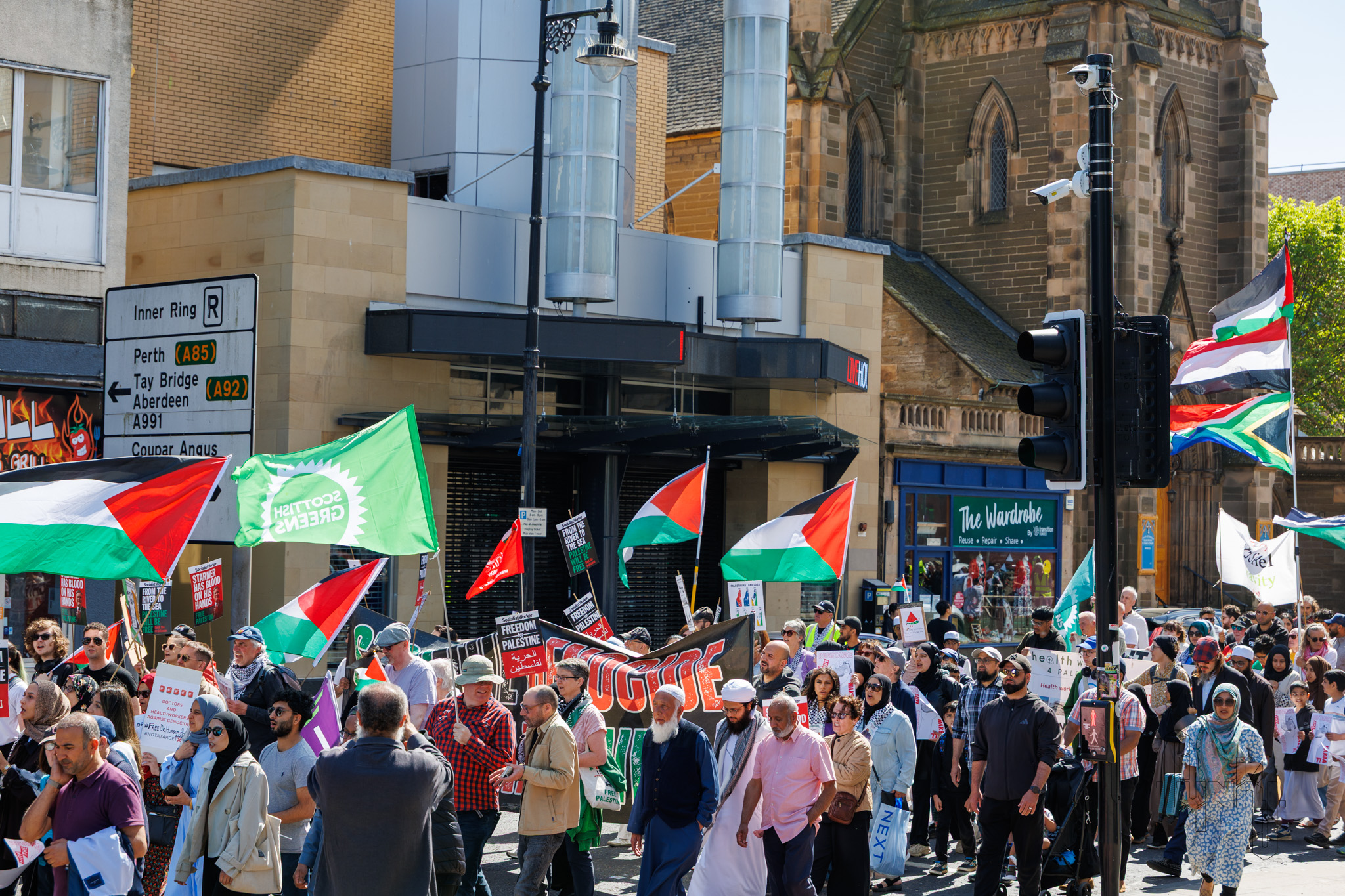 Protesters Marching