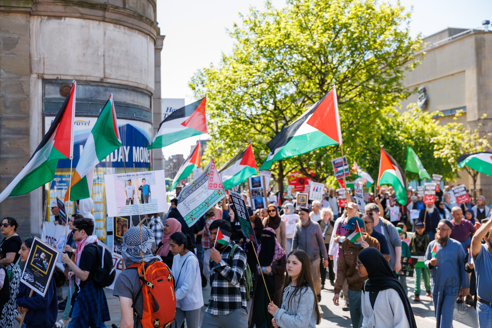Protesters Marching