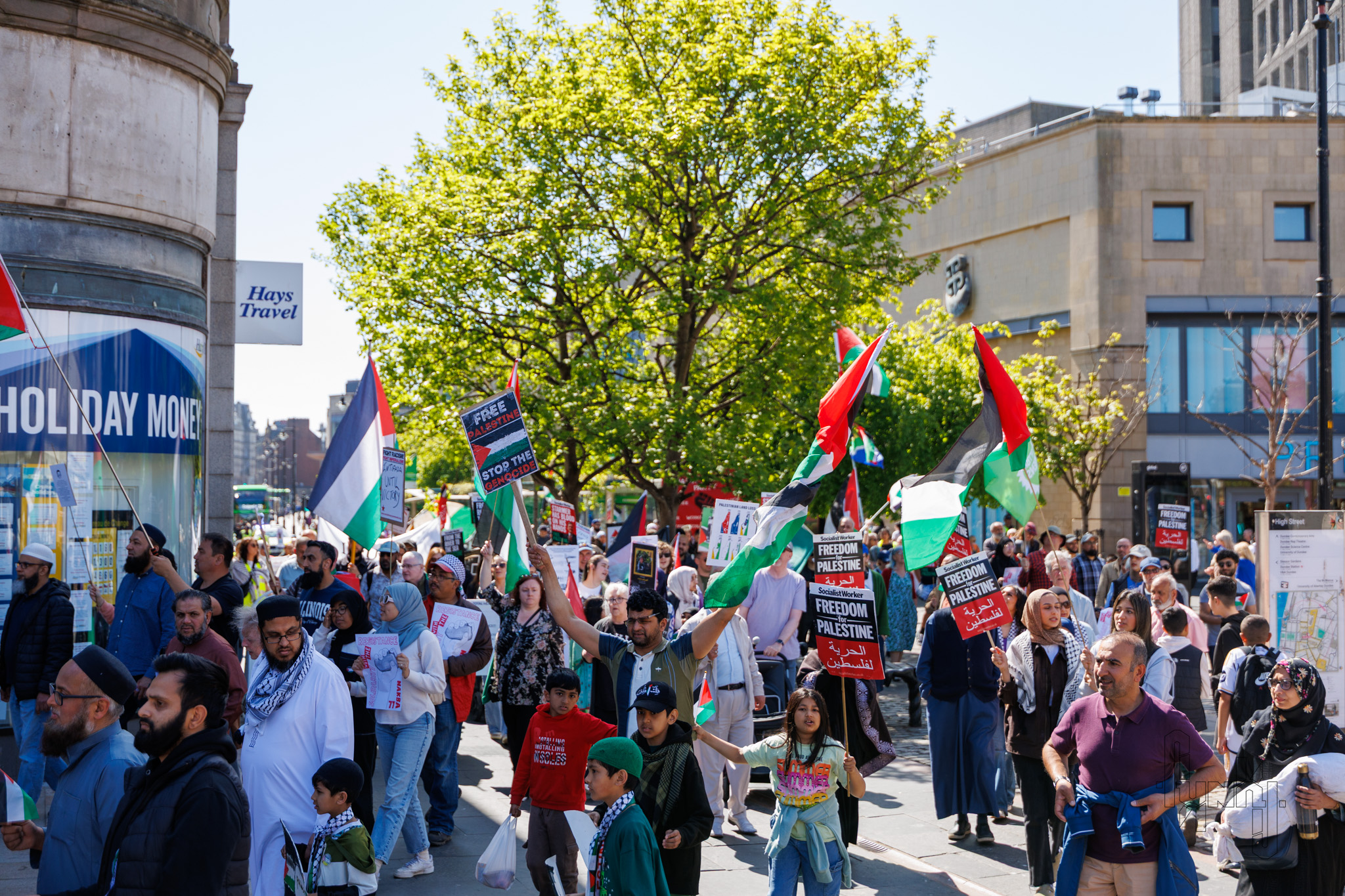 Protesters Marching